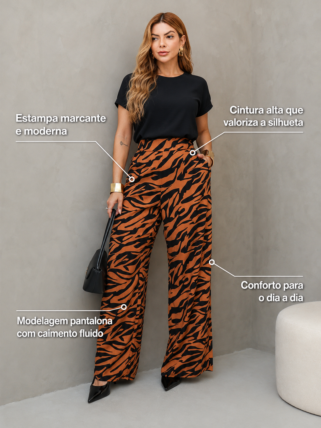 Calça Pantalona Camila