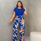 Conjunto Cléo Calça Estampada + Blusa