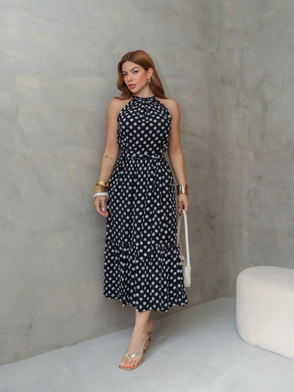 Vestido Midi Feminino Liz em Viscolinho