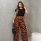 Conjunto Cléo Calça Estampada + Blusa