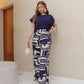 Conjunto Cléo Calça Estampada + Blusa