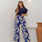 Conjunto Cléo Calça Estampada + Blusa