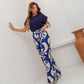 Conjunto Cléo Calça Estampada + Blusa