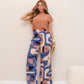 Conjunto Cléo Calça Estampada + Blusa
