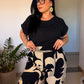 Conjunto Cléo Calça Estampada + Blusa