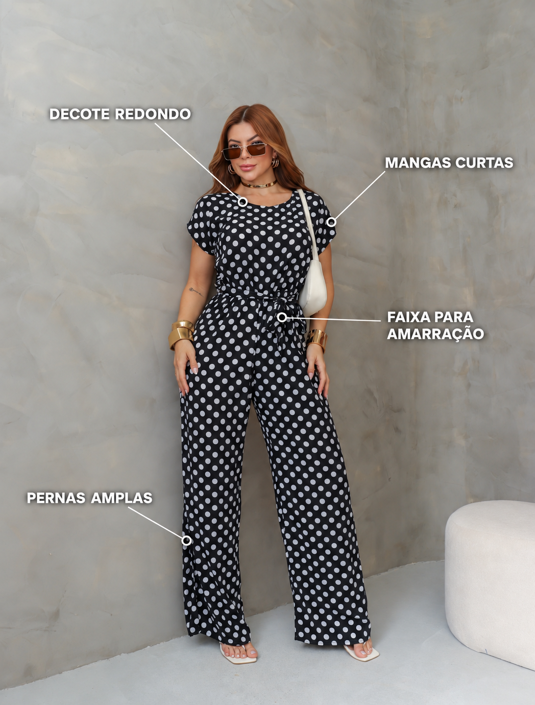 Macacão Longo Feminino Serena em Viscolinho